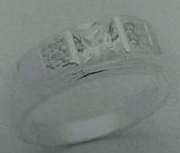Sterling Silver Semi Mount Ring Setting Princess SQ 5x5mm - Syzjewelry